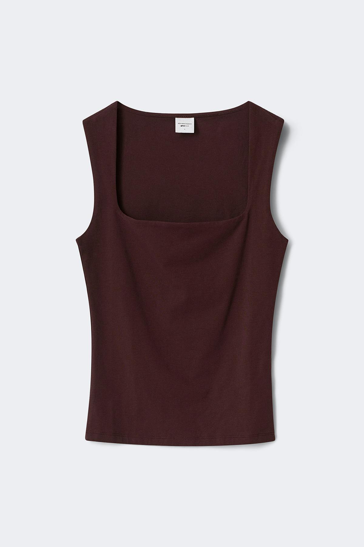 Square neck tank top