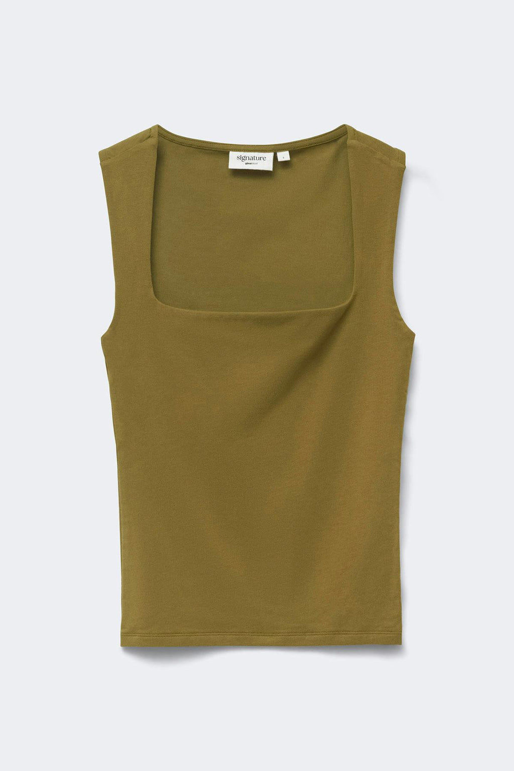 Square neck tank top
