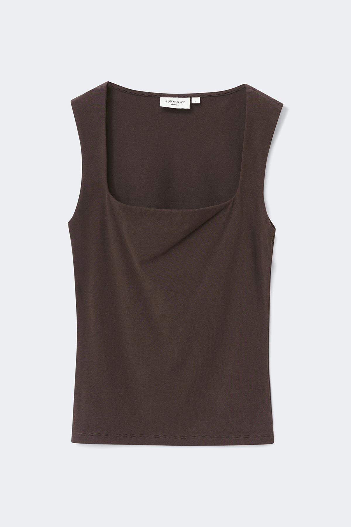 Square neck tank top