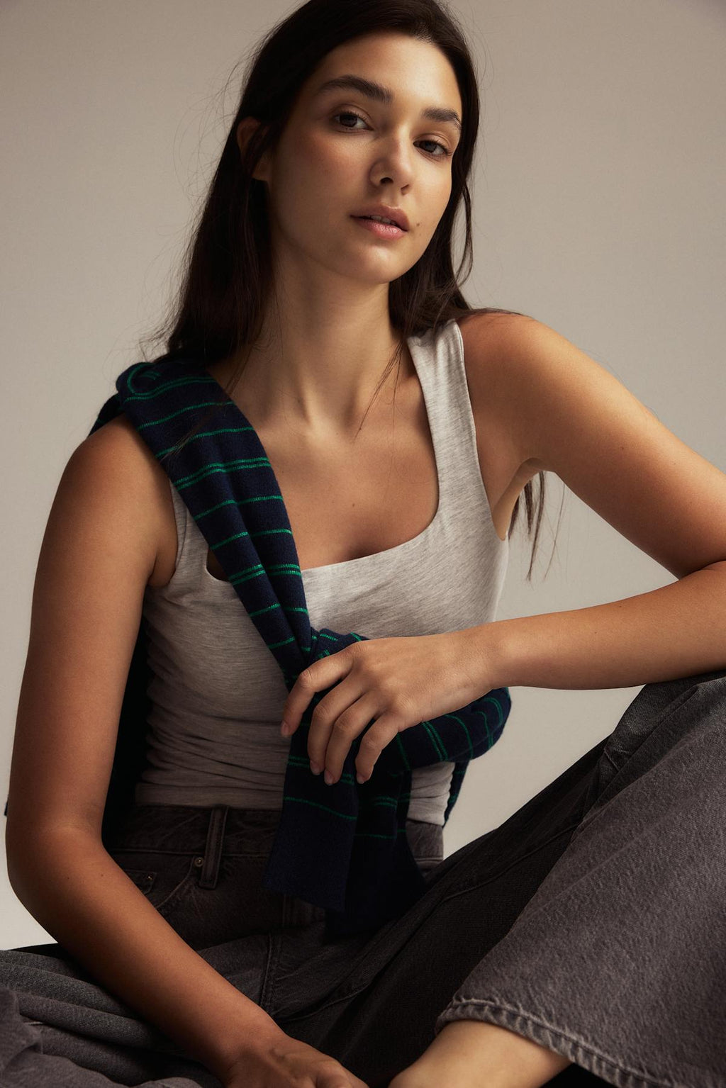 Square neck tank top