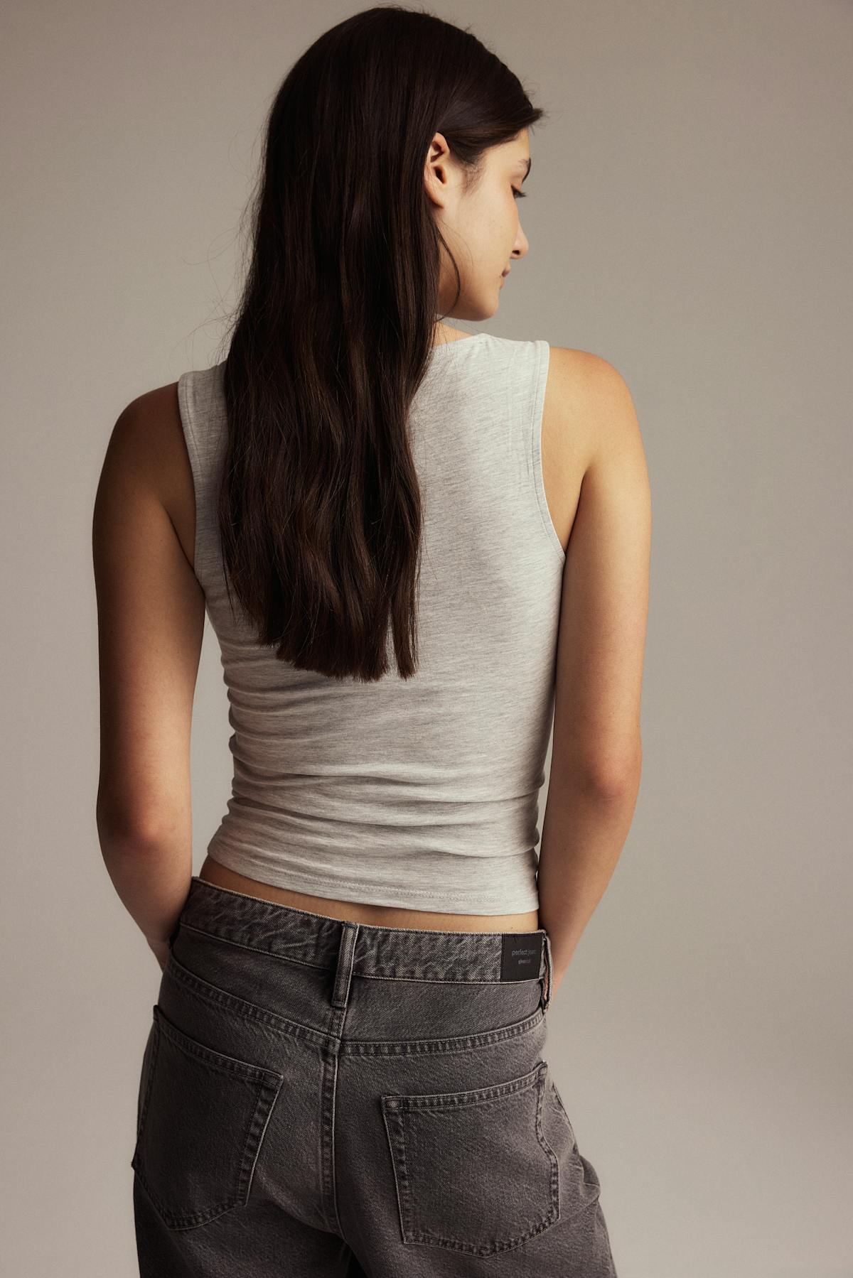 Square neck tank top