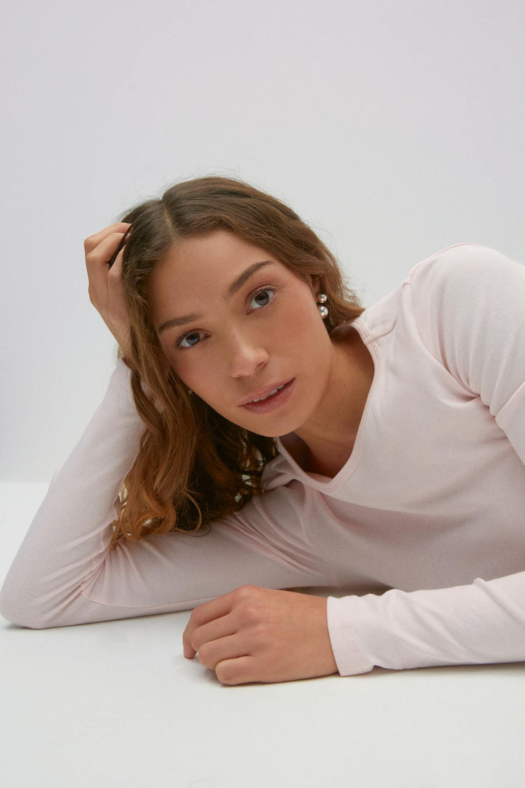 Tight fit long sleeve top