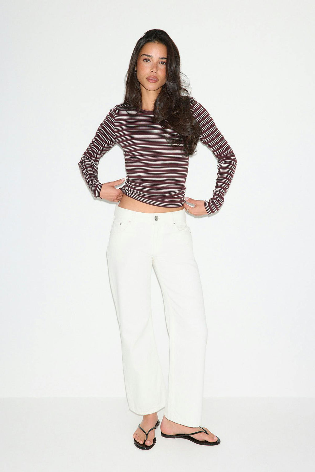 Tight fit long sleeve top