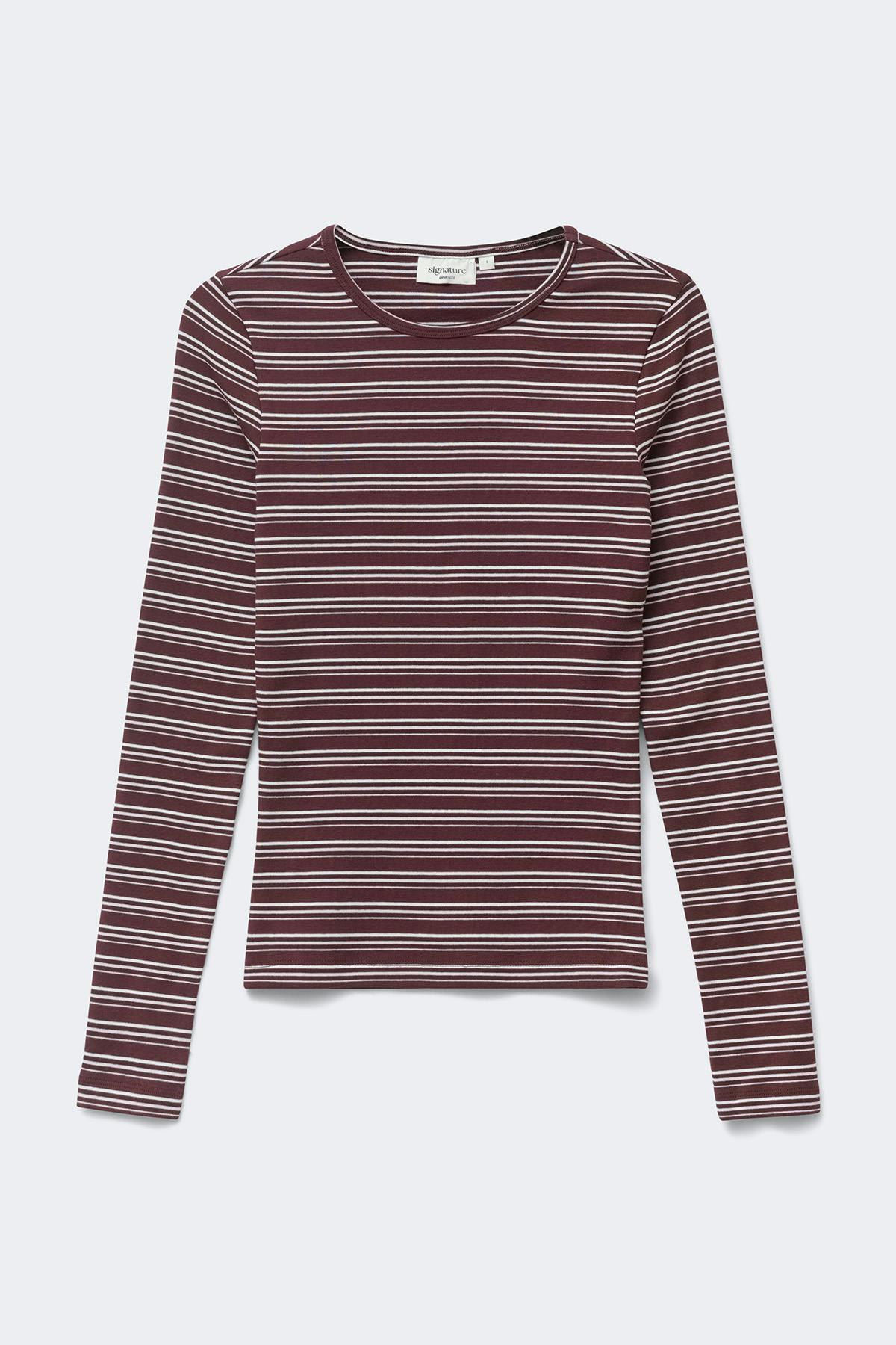 Tight fit long sleeve top