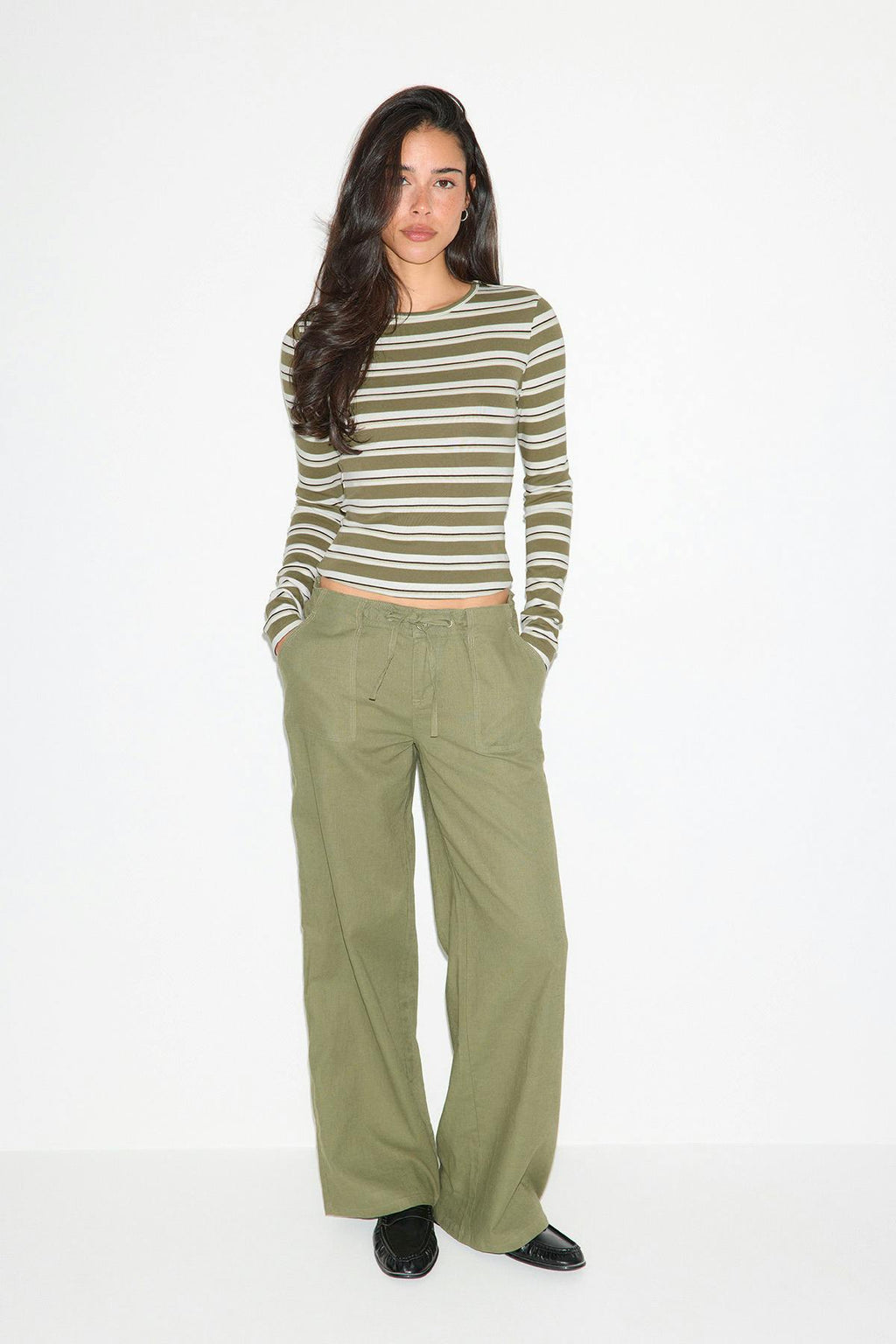 Tight fit long sleeve top