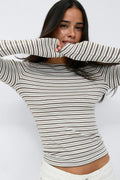 Tight fit long sleeve top