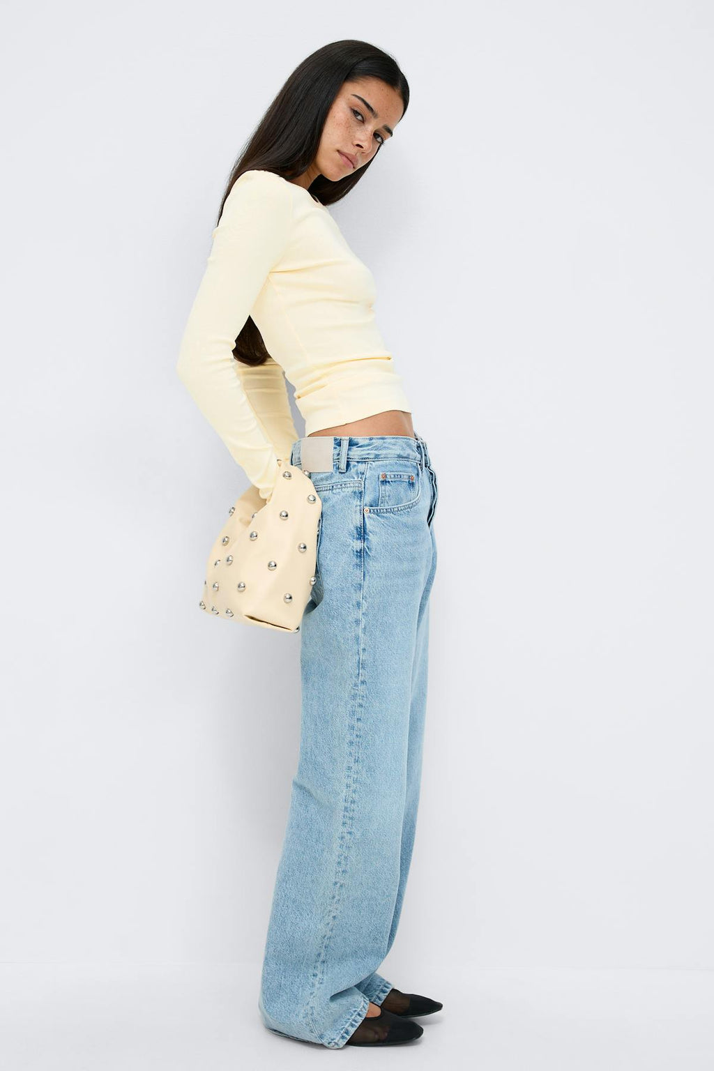 Tight fit long sleeve top