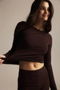 Tight fit long sleeve top