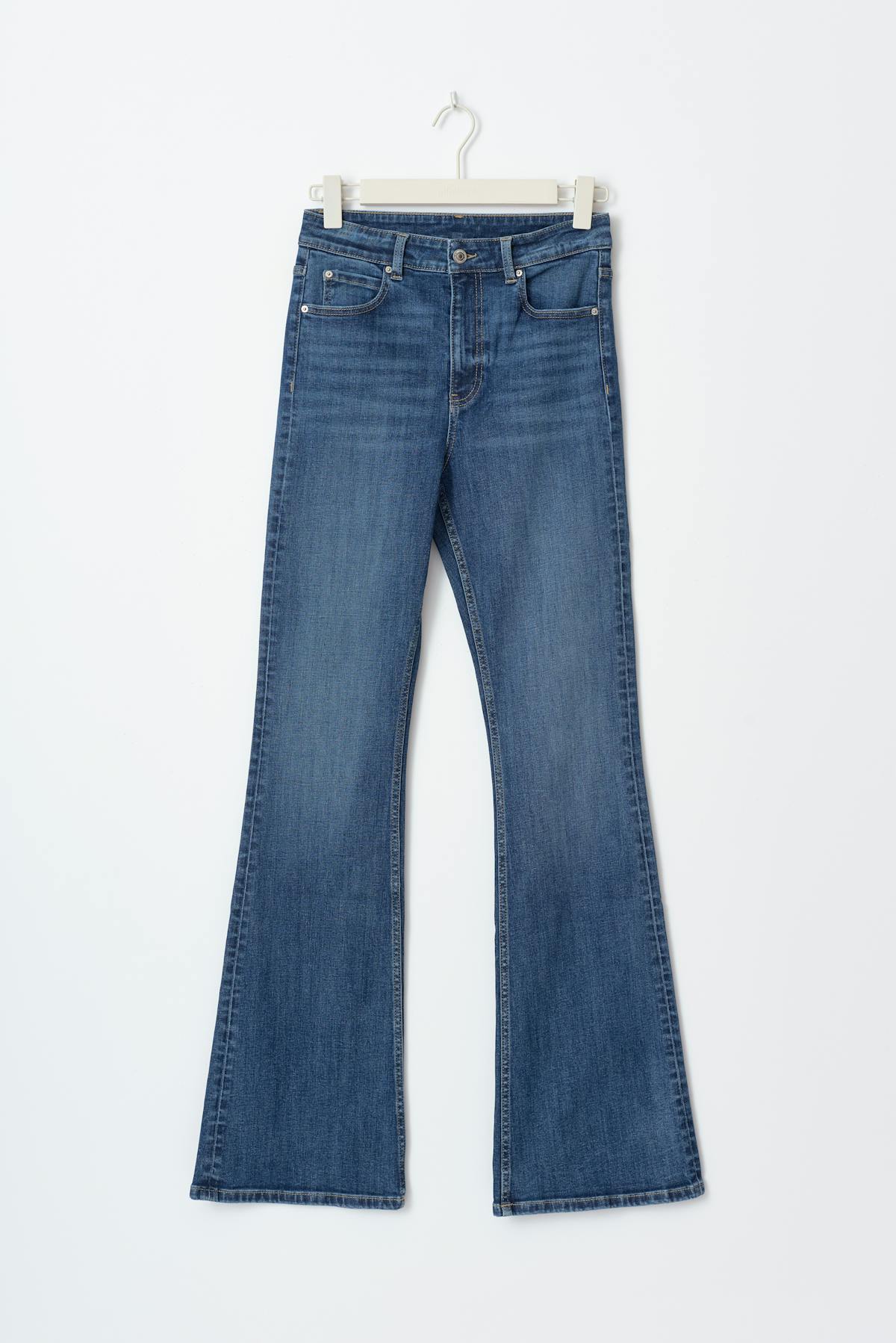 High bootcut jeans