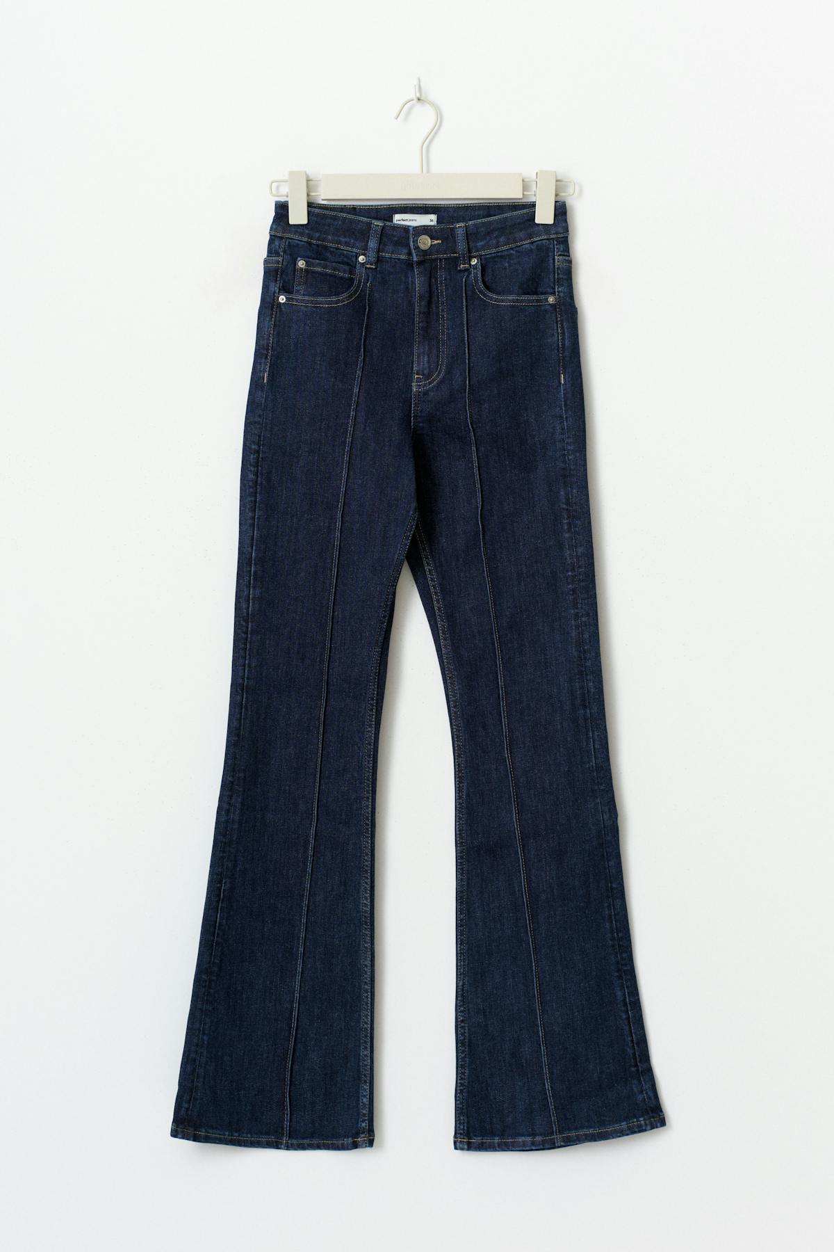 High bootcut jeans