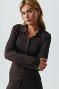 Knitted rib top
