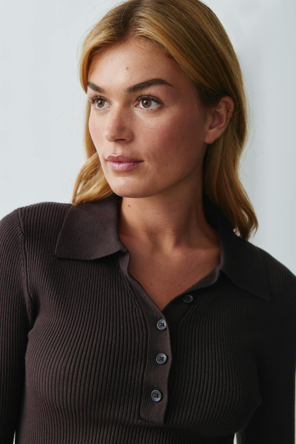 Knitted rib top