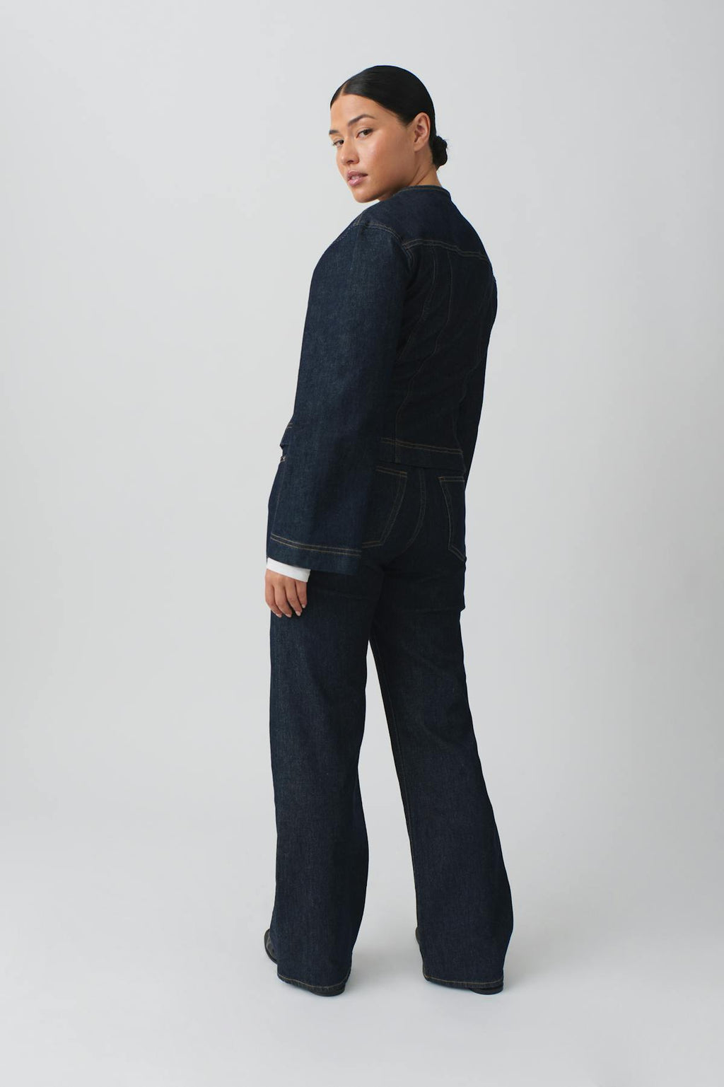 Front seam jeans