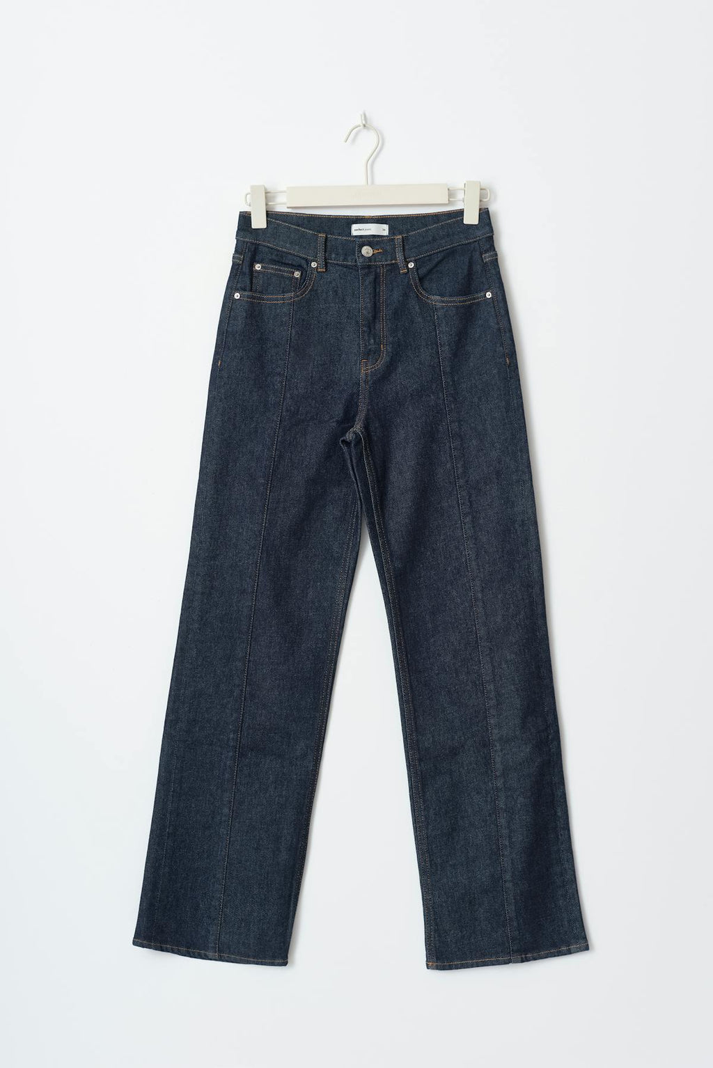 Front seam jeans