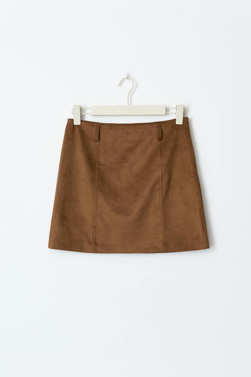 Faux mini suede skirt