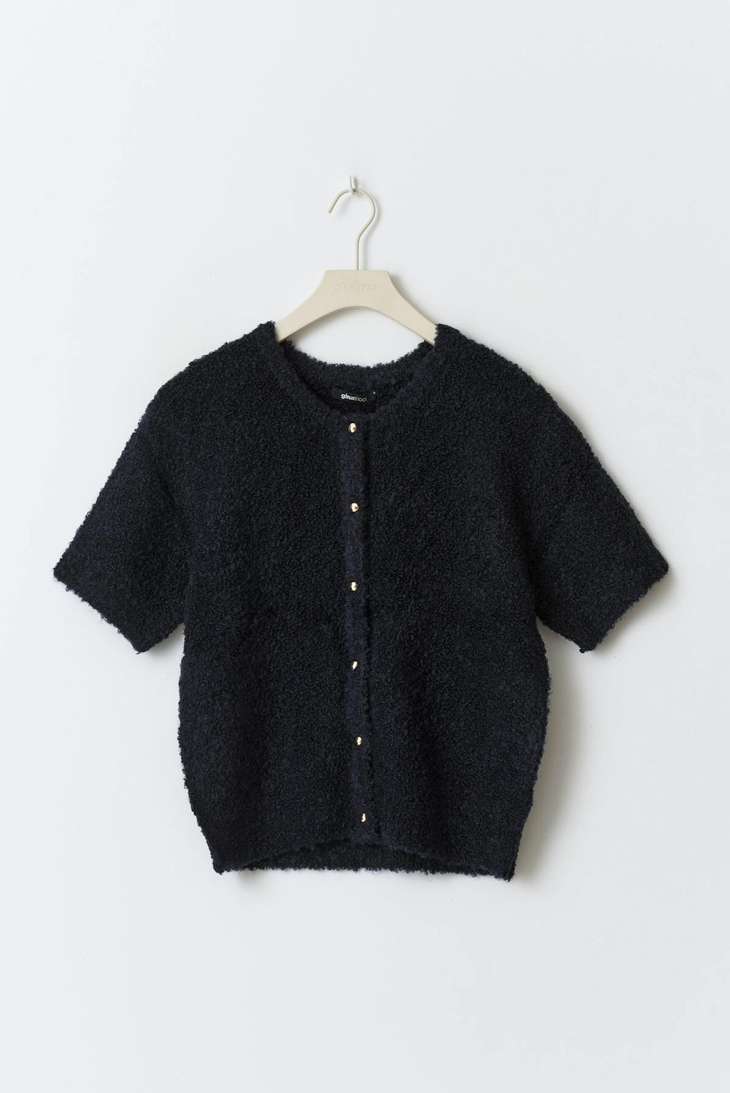 Knitted boucle cardigan