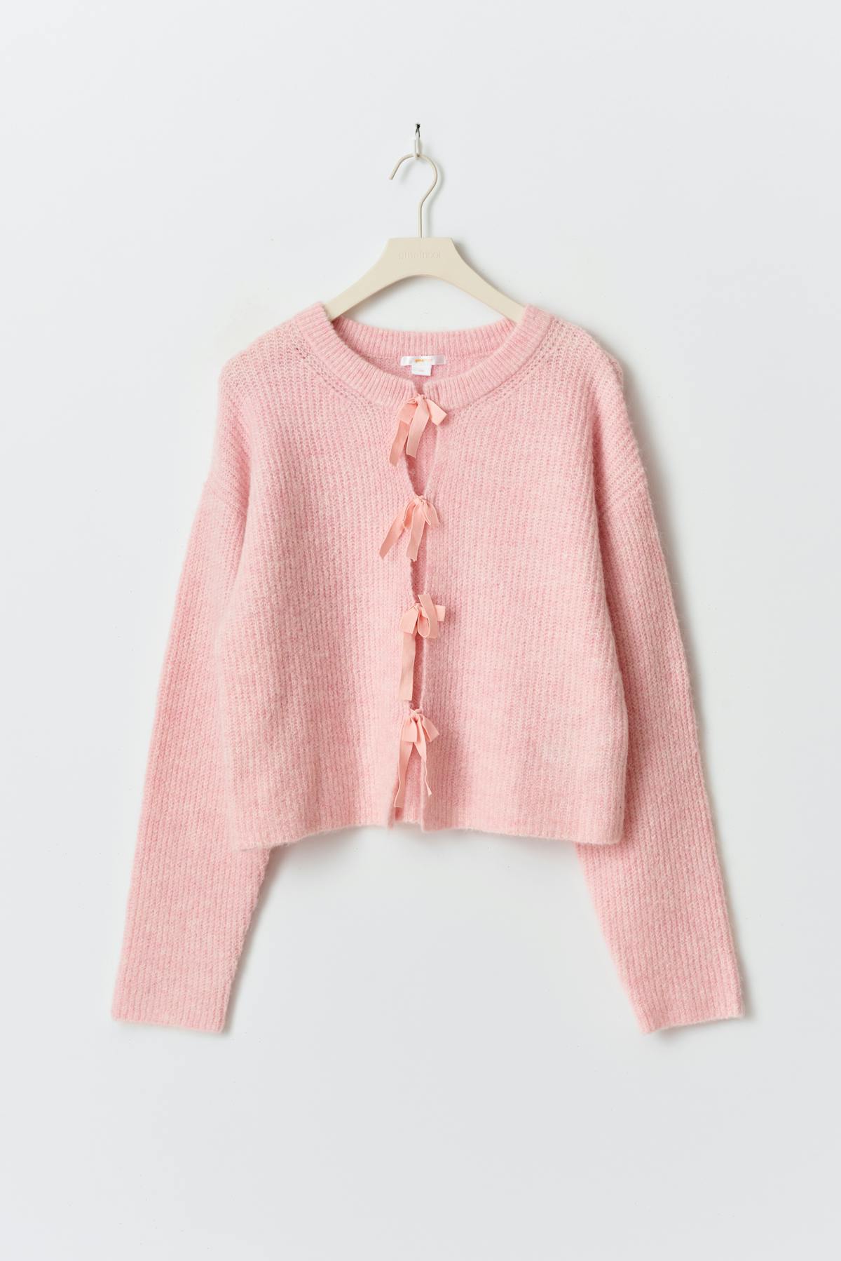 Y bow cardigan