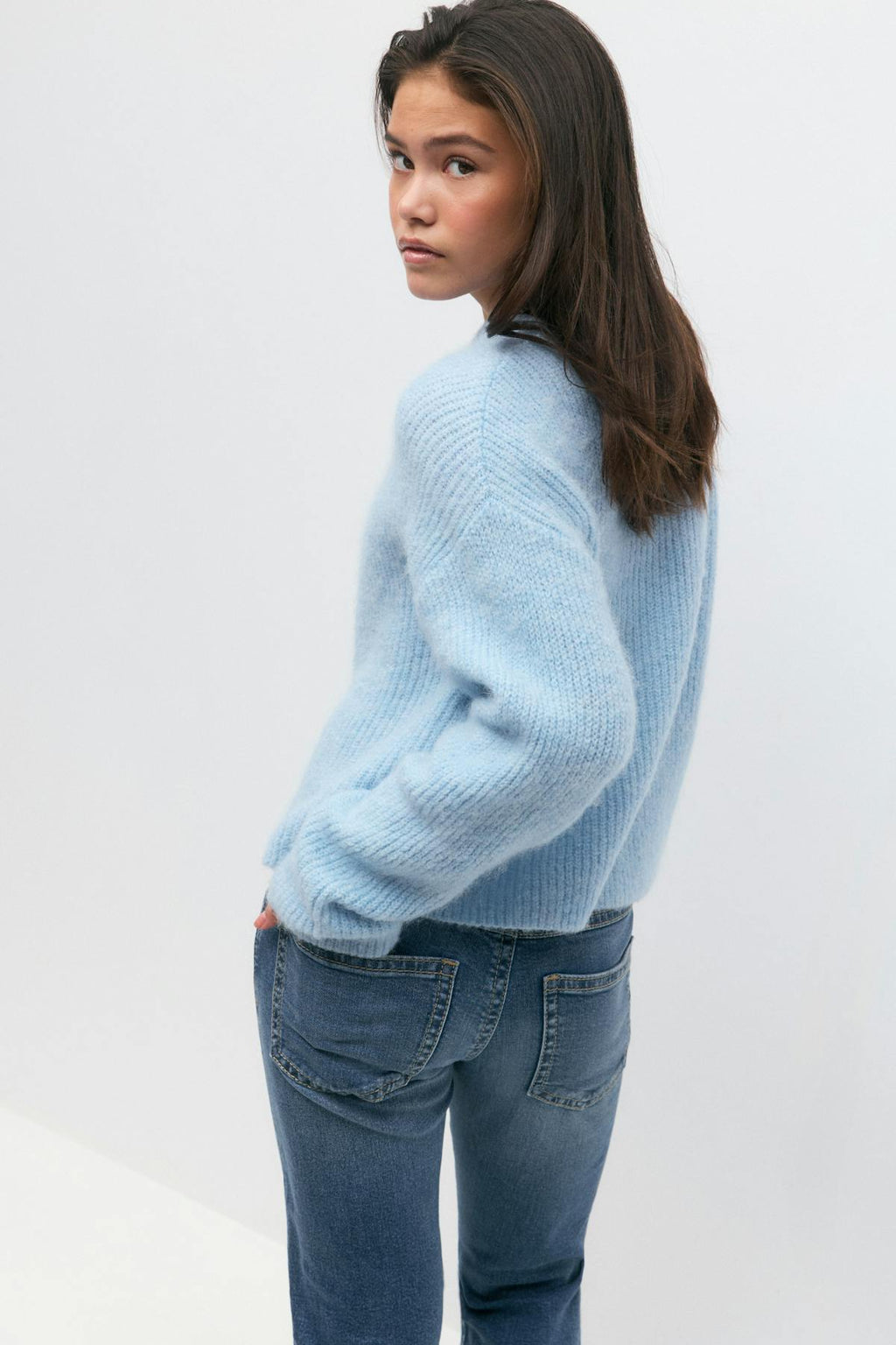 Y bow cardigan