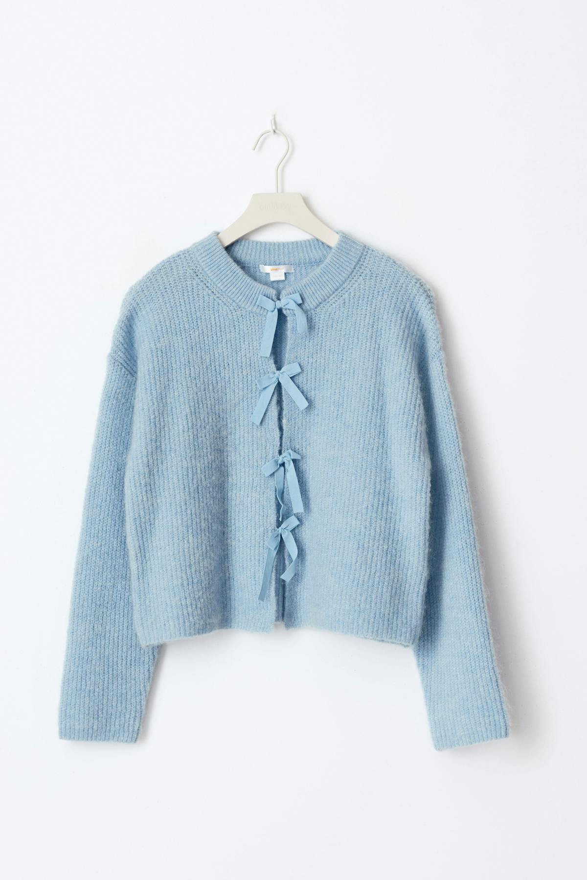 Y bow cardigan