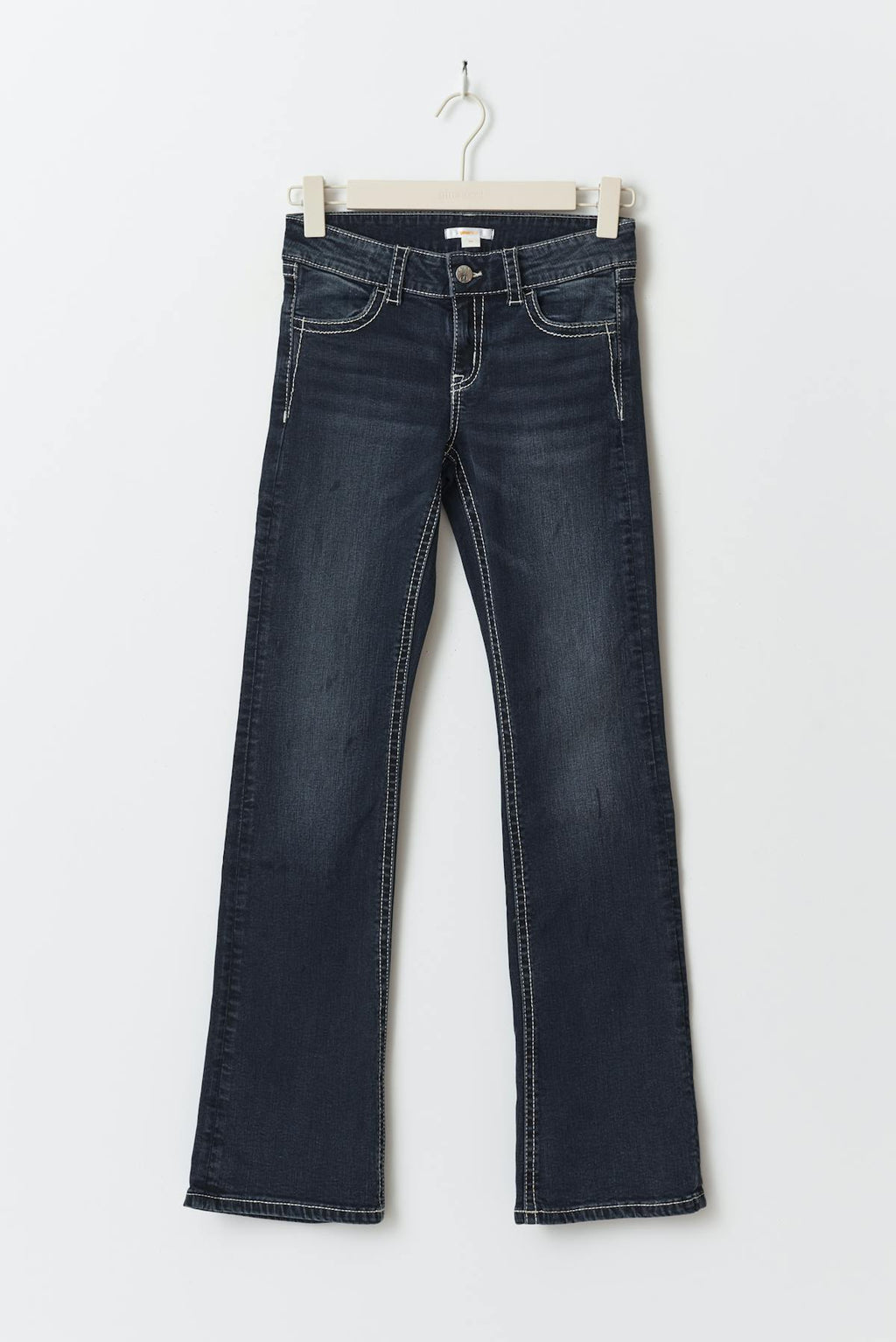 Sparkle low flare jeans