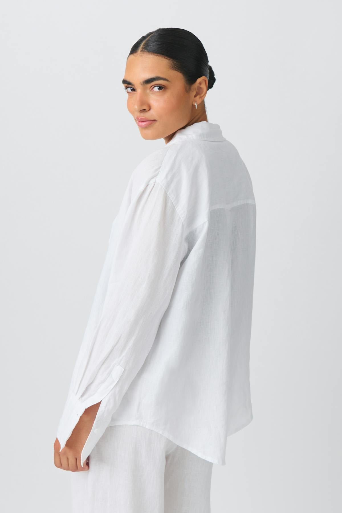 Linen blend shirt