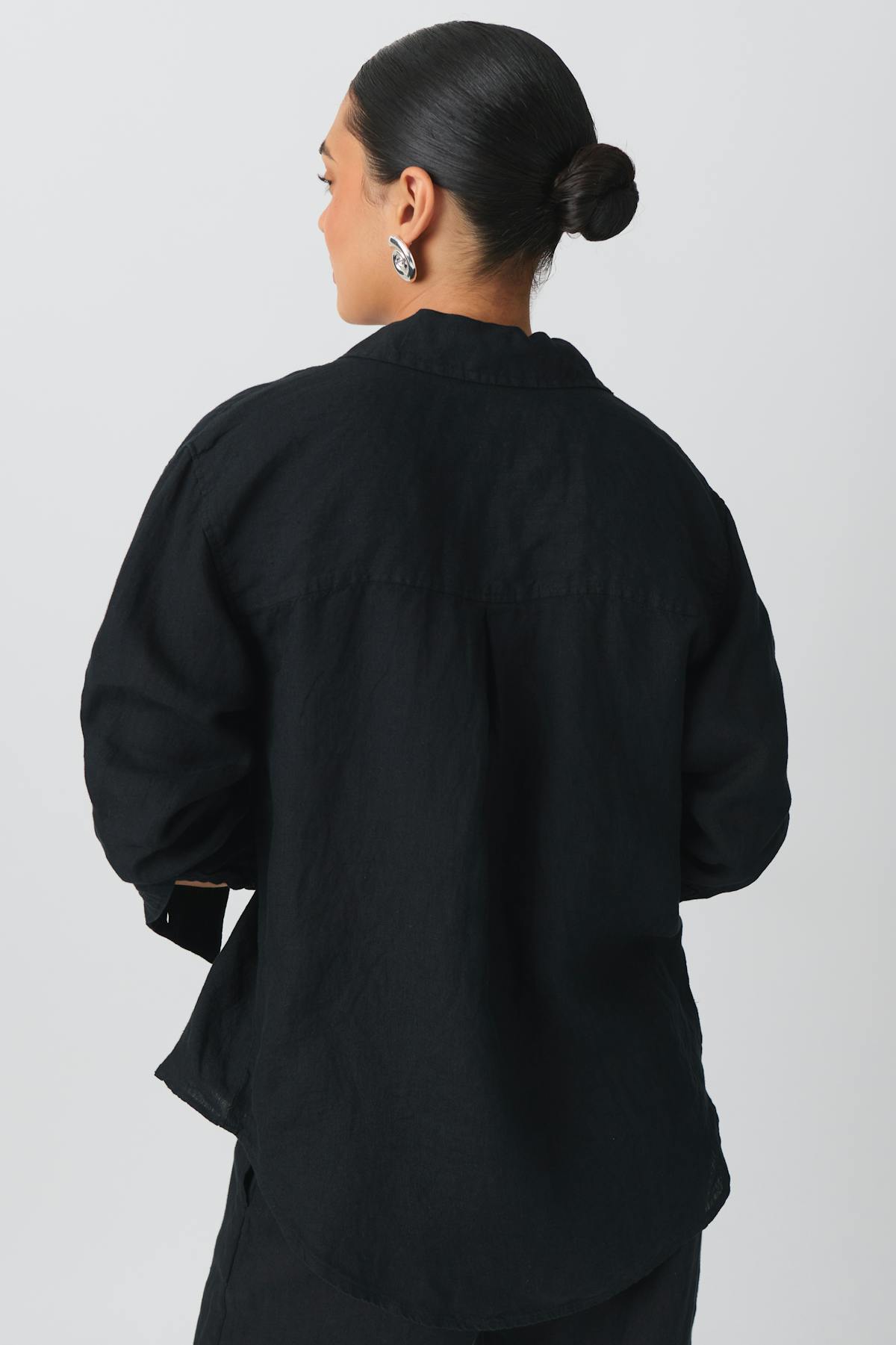 Linen blend shirt