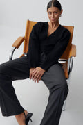 Shaped knitted cardigan