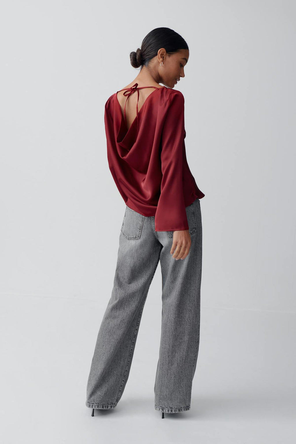 Draped blouse