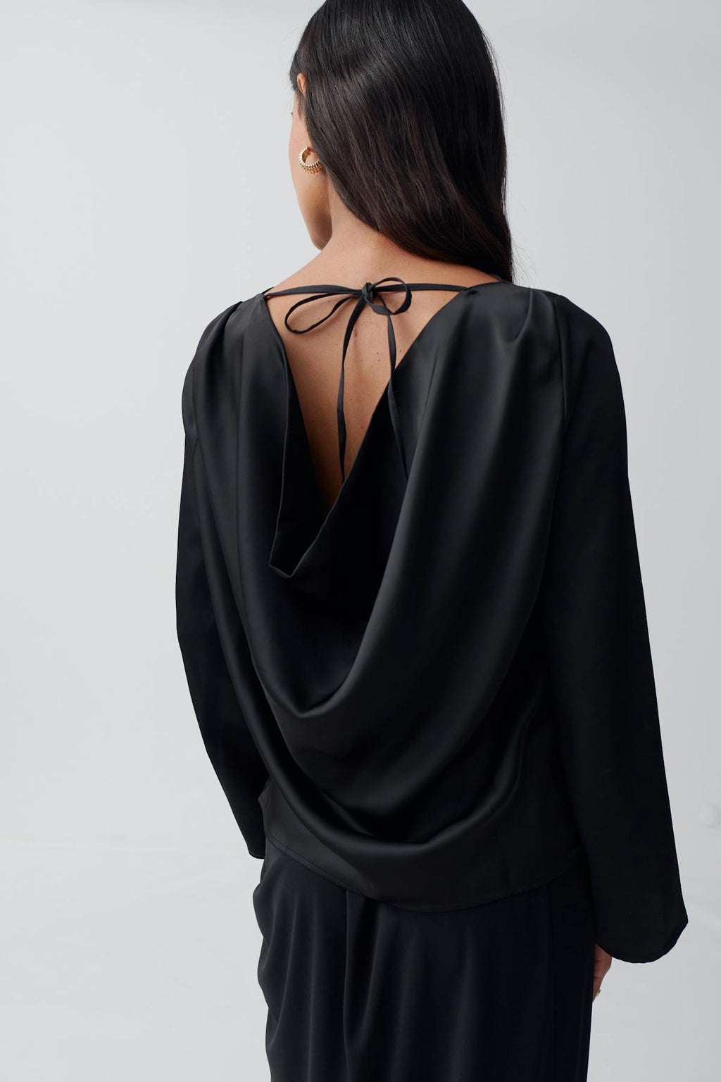 Draped blouse