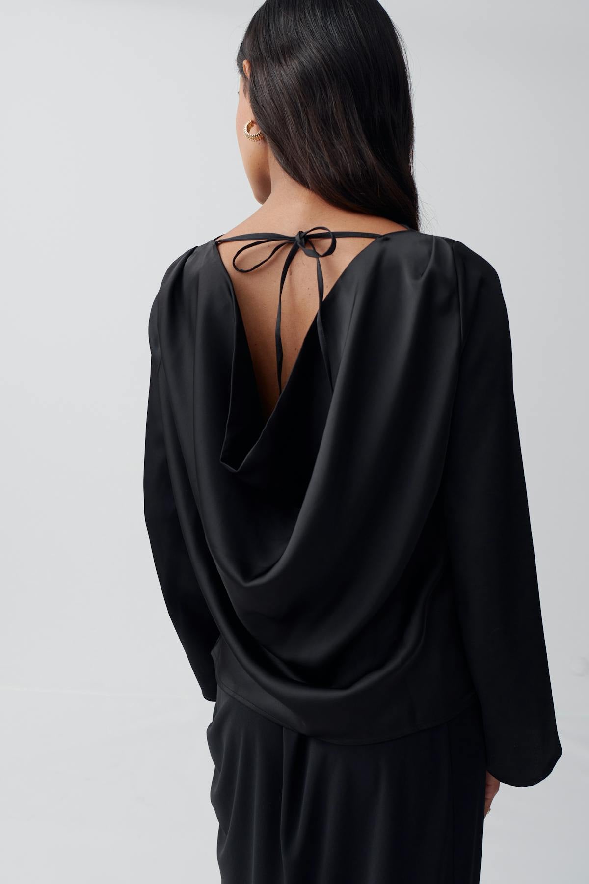 Draped blouse