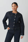 Tailored denim jacket
