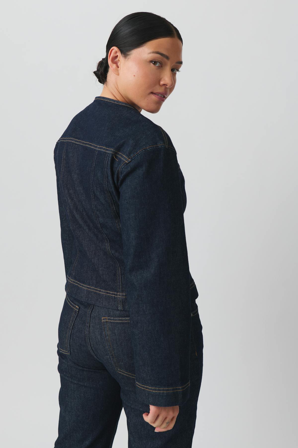 Tailored denim jacket