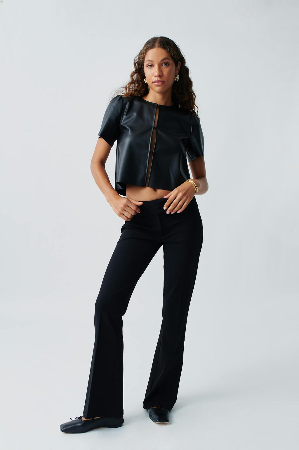 Pu blouse