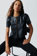 Pu blouse