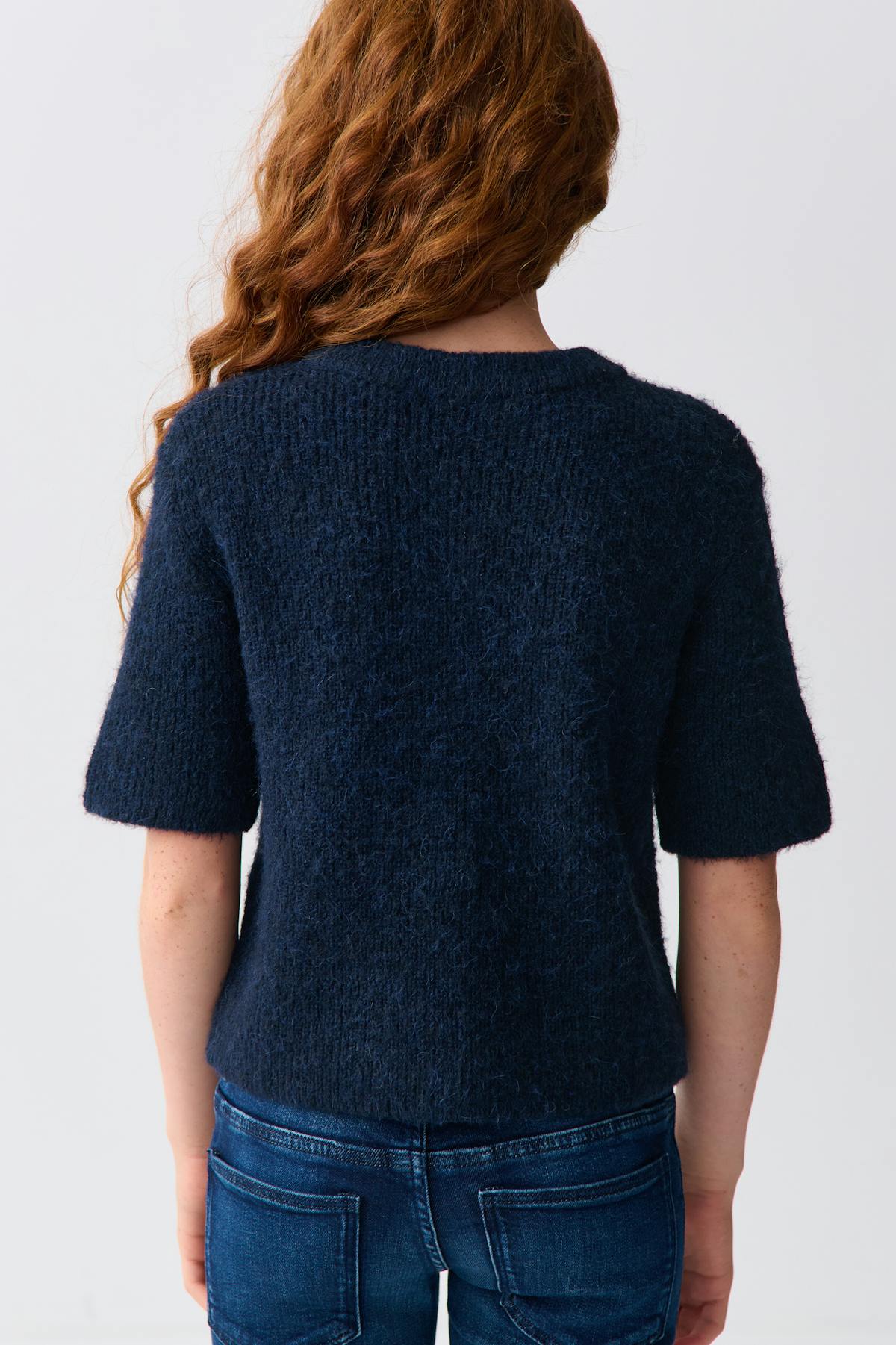Y short sleeve cardigan