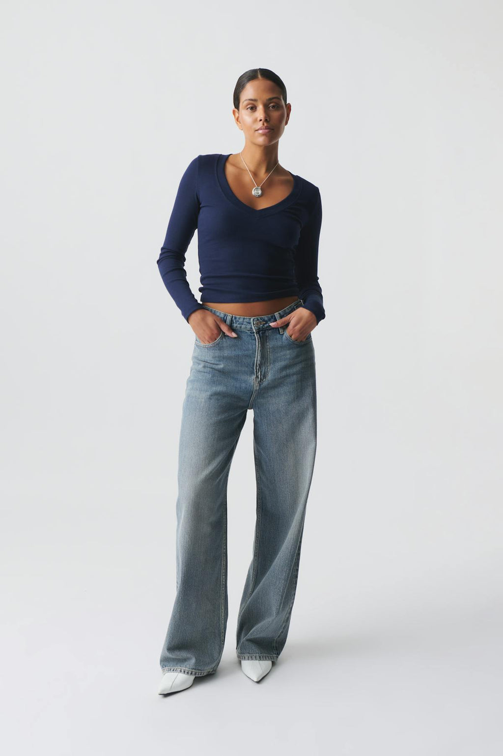 V-neck top