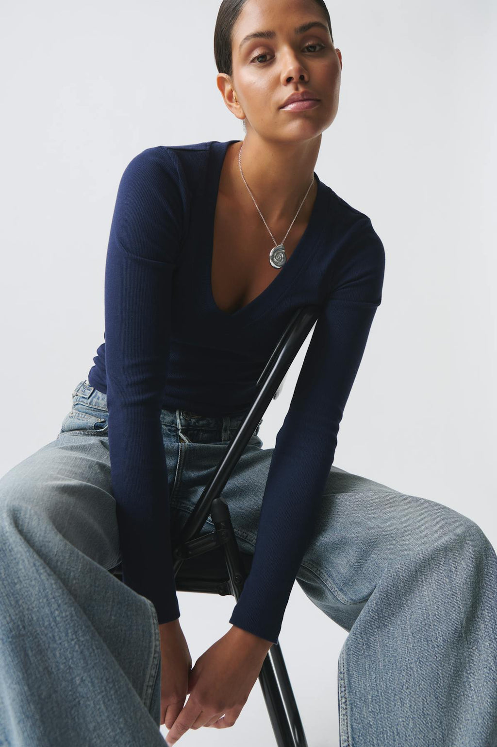 V-neck top