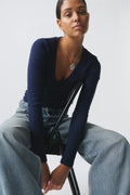 V-neck top