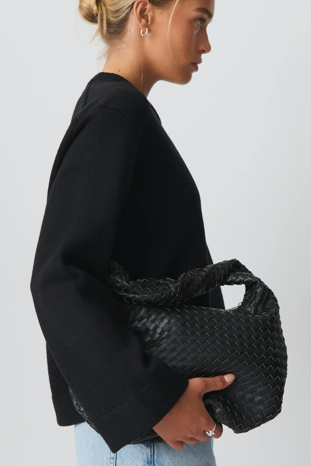 Braided shoulder bag