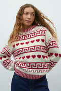 jacquard knitted sweater