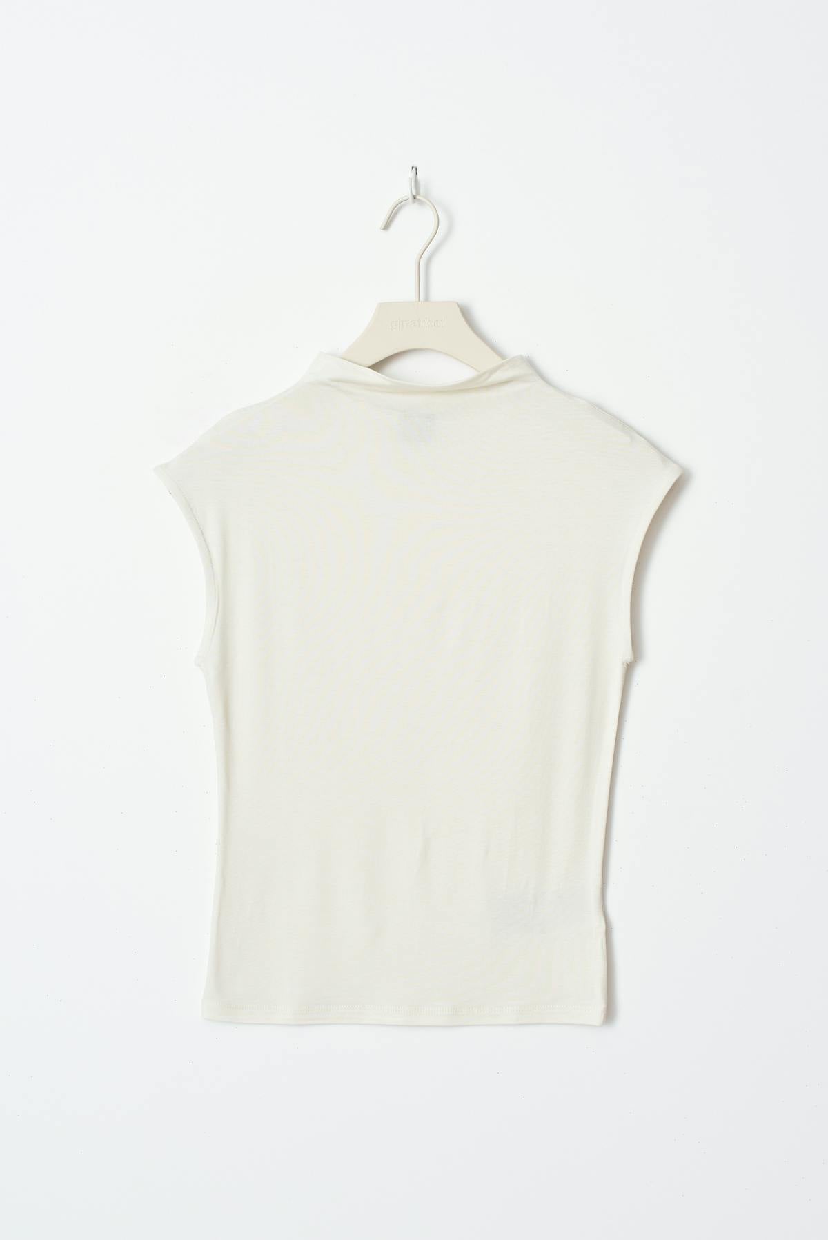 soft touch funnel neck top