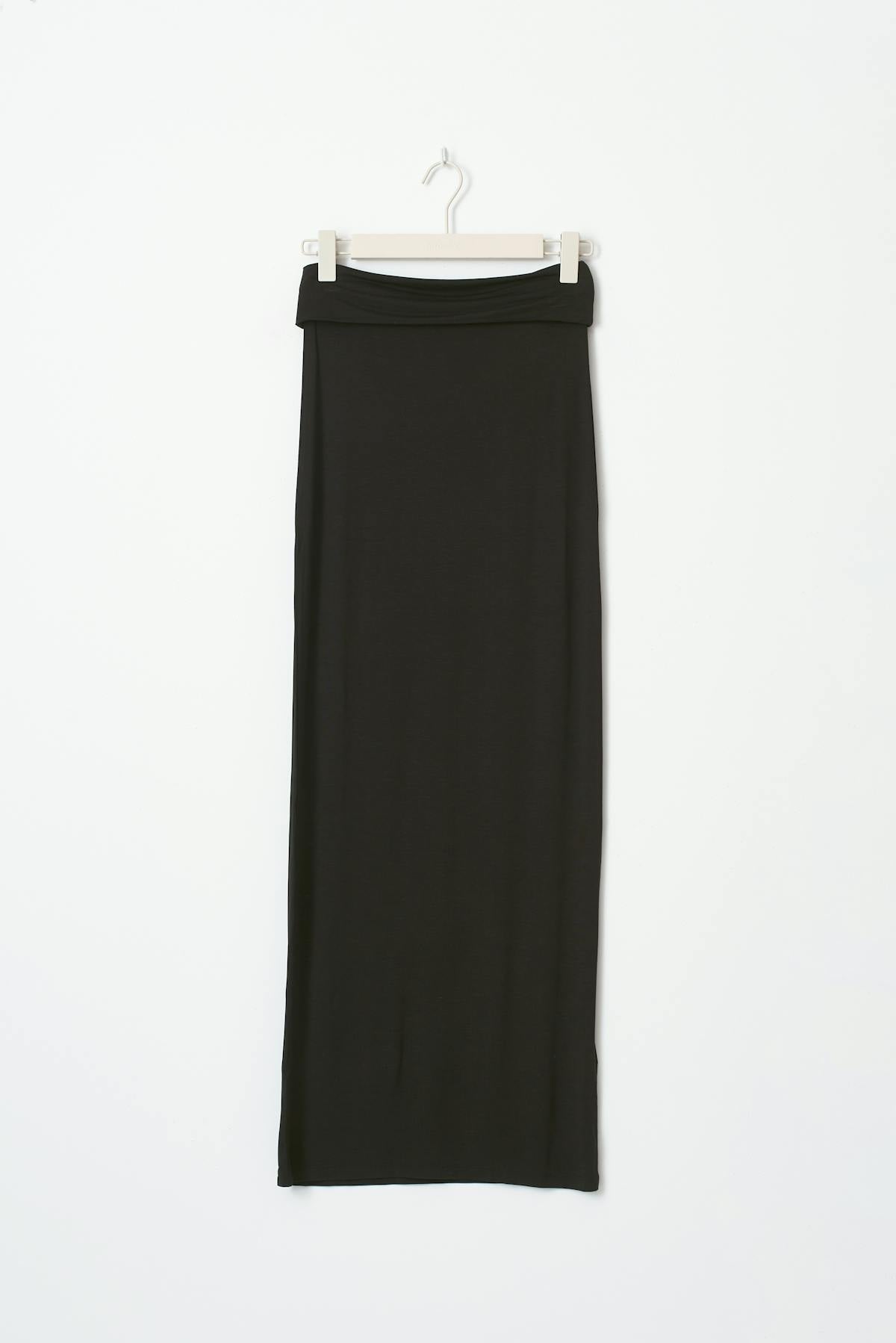soft touch folded maxi skirt