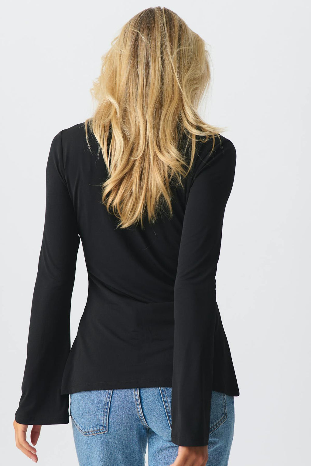 Tie front jersey shirt