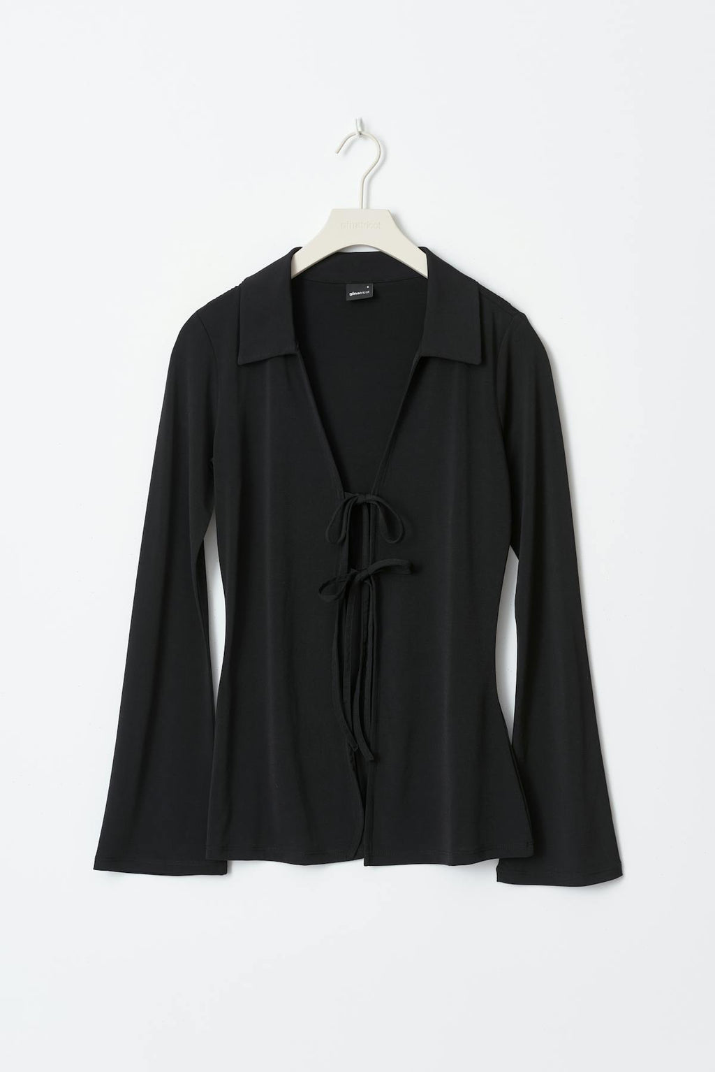 Tie front jersey shirt