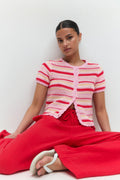 Knitted crochet cardigan
