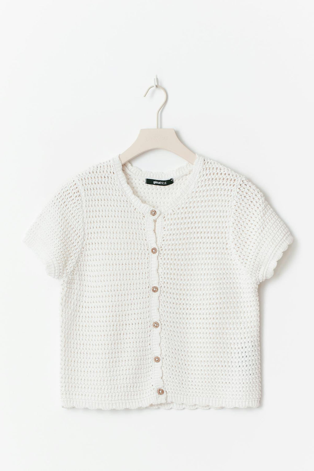 Knitted crochet cardigan