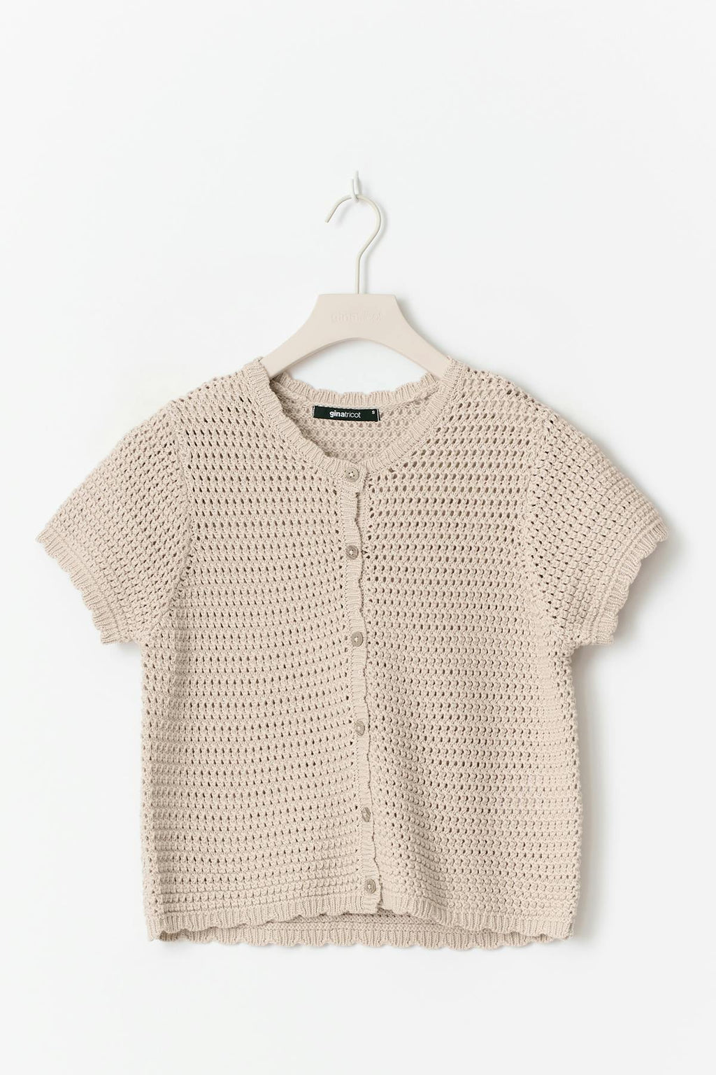 Knitted crochet cardigan