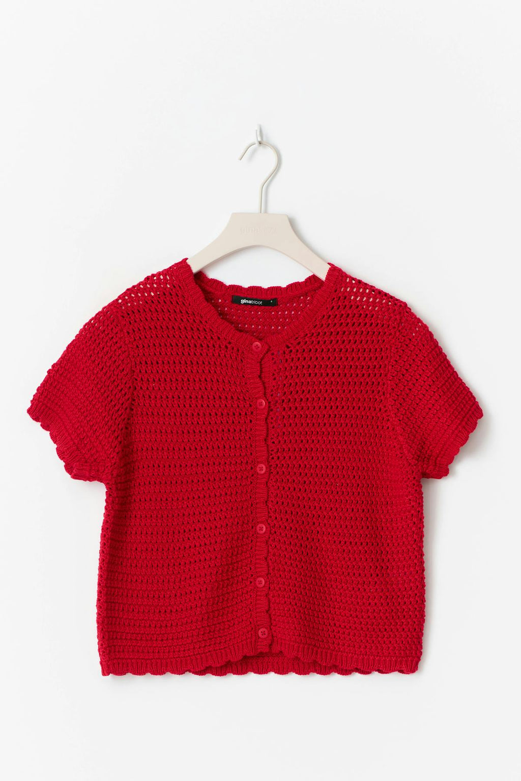 Knitted crochet cardigan