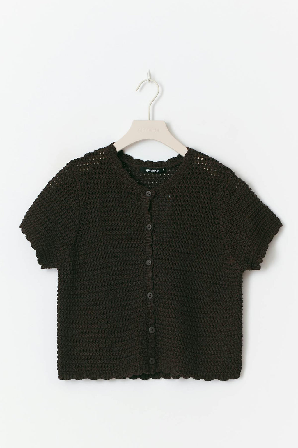 Knitted crochet cardigan
