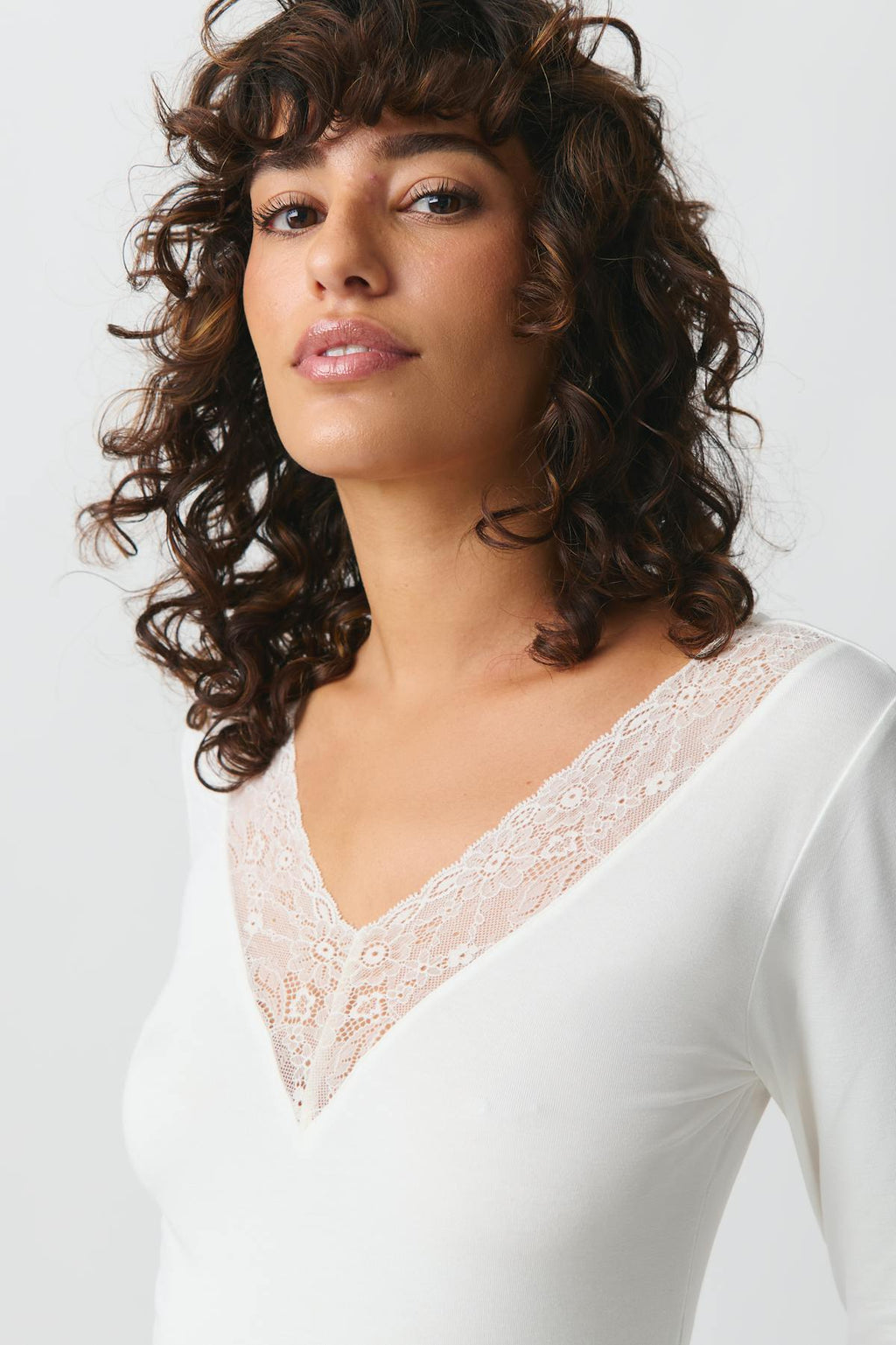 Lace detail top